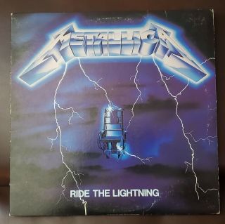 Metallica - Ride The Lightning Rare 1984 Megaforce/elektra Pressing Lp