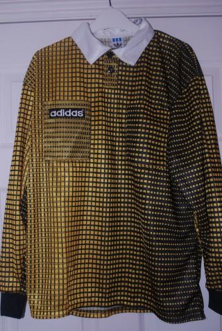 Rare Vintage Adidas Referee Shirt Signed By Dermot Gallagher Match Worn Issue ?