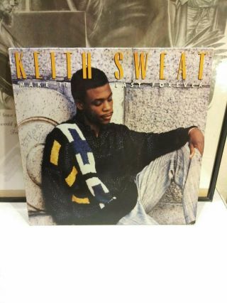 Keith Sweat.  Make It Last Forever.  1987 Vinyl.  Germany Import.  Rare Vg,