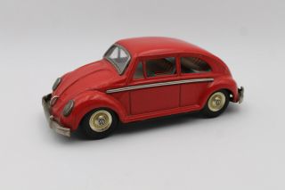 Rare 1950s T.  N Toys Volkswagen Oval Window Beetle Friction Tin Litho Vw Toy Car