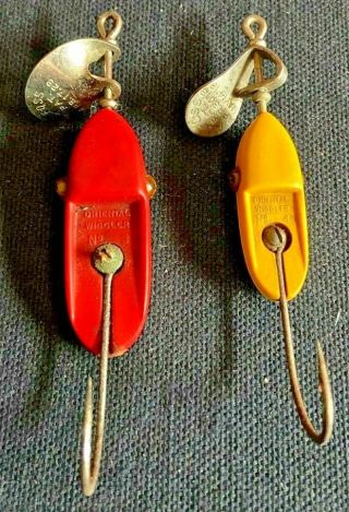 Al Foss Oriental Wiggler No.  3 And 4 Fishing Lures
