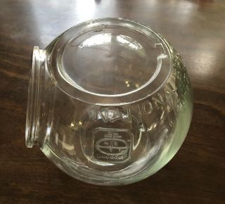 Rare C1920 - 1930’s Uneeda Bakers National Biscuit Co Large Retail Store Jar