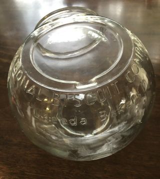 Rare c1920 - 1930’s UNEEDA BAKERS National Biscuit Co Large Retail Store Jar 2
