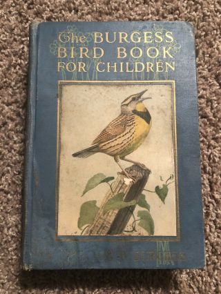 Antique Children’s Book The Burgess Bird Book For Children