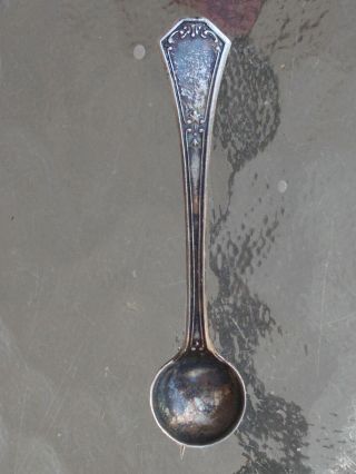 Antique Victorian Sterling S Nuff Spoon Brooch Pin
