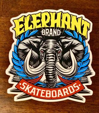 Elephant Skateboards - Vintage Large Sticker Mike Vallely Powell Peralta
