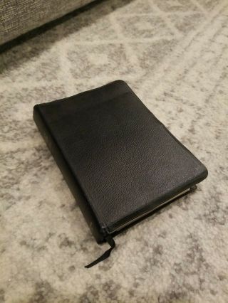 Holy Bible Ready References,  Vintage Black Leather Lds Mormon Missionary Edition