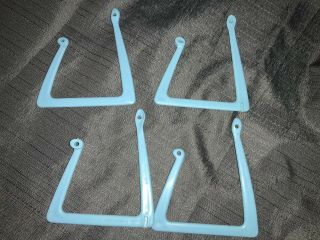 Vintage Barbie Dream House Furniture Blue Dining Room Replacement Legs 2 Chairs