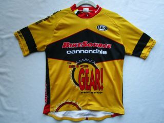 Louis Garneau Cannondale Racing Team Race Jersey Shirt Road Bike Cycling L Rare