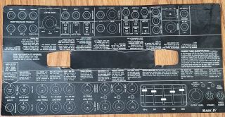 Mesa / Boogie Mark Iv Guitar Amplifier Controls Diagram Rare