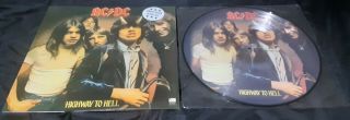 Ac/dc - Highway To Hell - Rare 12 " Vinyl Picture Disc Lp With Sleeve
