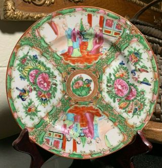 Early 20th Century Famille Rose Medallion 8 1/2 " Plate Chinese Porcelain Export