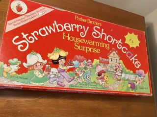 Strawberry Shortcake Housewarming Surprise Board Game Vintage 1983 Complete