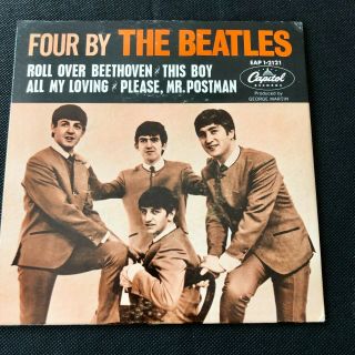 The Beatles Four By The Beatles 1964 Capitol Ep,  Rare Picture Sleeve East Coast