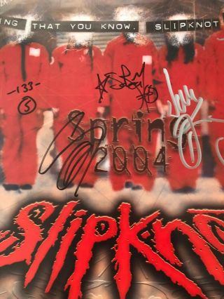 Slipknot RARE SIGNED first album era poster 3