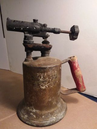 Vintage Antique Collectable Brass Blow Torch Clayton And Lambert Co.  1921