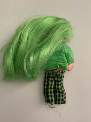Vintage 1969 Ideal Rally Flatsy Doll Green 2