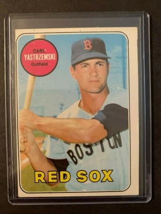 1969 Topps Carl Yastrzemski Boston Red Sox 130 - Corners / Oc