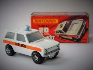 Matchbox Superfast Rola - Matics Police Patrol 20 Rare Blue Light J Box 1975