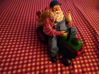 Clothtique Christmas On The Farm Santa,  Santa On Tractor,  Rare,  713245