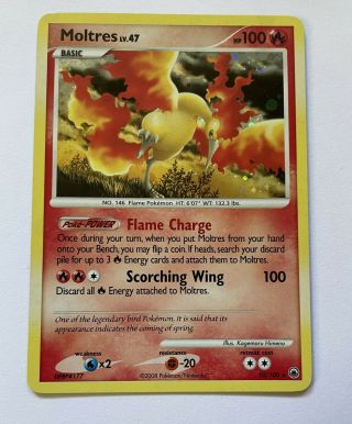 Moltres 10/100 Rare Holo Foil Majestic Dawn Pokemon Tcg Card Nm/mint? Unplayed