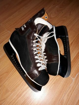 Vintage Ccm Tacks Canadian Ice Hockey Skates Mens Size 10 1/2 Narrow Fit Rare