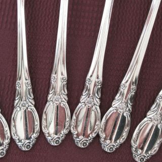 Wm A Rogers Park Lane set of 6 teaspoons silverplate chatelaine dowry spoon 2