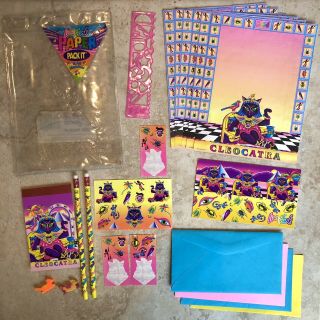 Euc Rare Lisa Frank Cleocatra Paper Packit Stationery Nearly Complete