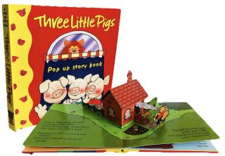 The Three Little Pigs Pop Up Book By Brian Robertson 1st Ed Vintage 2000 Rare