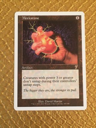 1 Meekstone Mtg 7th Edition Rare Played Small Time Player,  Squirrels Rejoice