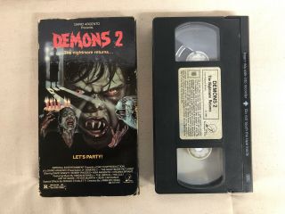 Demons 2 - Vhs - Dario Argento Presents - Rare