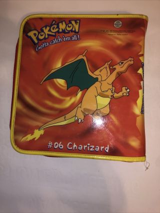 Authentic Vintage Pokemon TCG Card Binder Case Charizard 06 Rare Nintendo Album 3