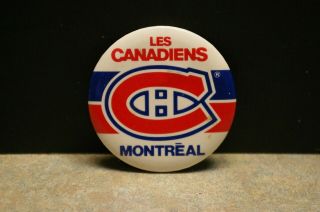 Rare 1987 Montreal Les Canadiens Nhl 2.  25 " Metal Button Pin