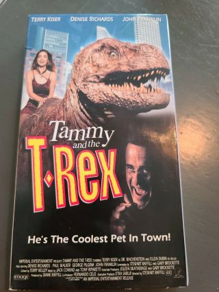 Tammy And The T - Rex Vhs Denise Richards Imperial Rare Oop Screener Ships
