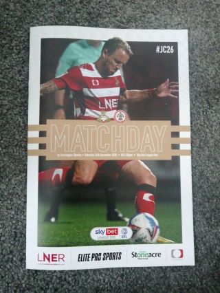 Doncaster Rovers V Accrington Stanley 20/21 Postponed Rare Gold Edition Jc26