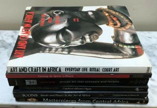 Group Of 6 Rare Photography Books Of African & Papua Guinea Art And Culture