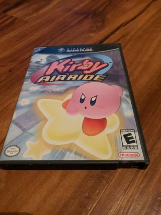 Kirby Airride Nintendo Gamecube 2003 Complete Black Label Cib Rare