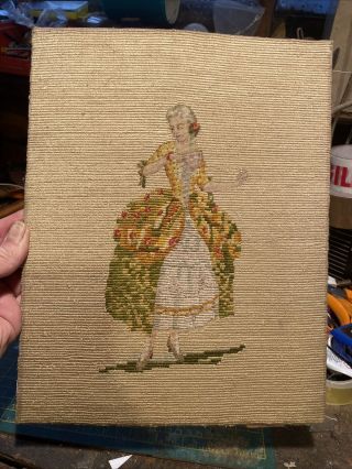 Antique Embroidery Picture Wool Work Tapestry Type 2