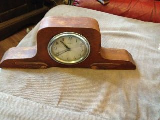 Antique/vintage Wooden Mantle Clock,  Wind - Up,  Perivale,