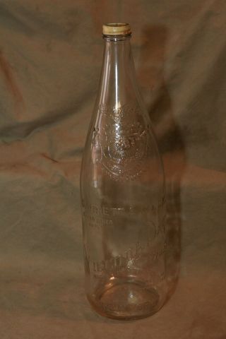 Vintage Antique Advertising Garrett Co Inc Virginia Dare Wine Ny 14 " Bottle