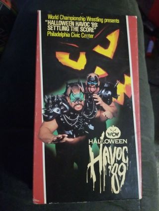 Wcw Halloween Havoc 89 Vhs Rare Wrestling 1989 Turner Road Warriors