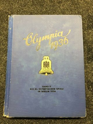 Olympia 1936 - Band 2 Rare Berlin Olympics 1936 Hc Book Full Photo Cards