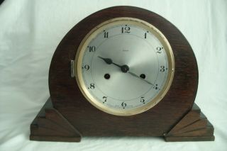 Antique / Vintage Enfield 8 Day Striking Mantel Clock For Repair Or Spares.