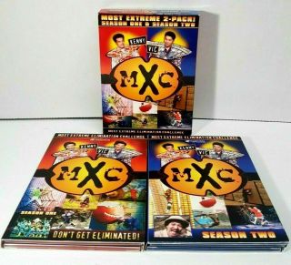 Mxc Most Extreme Challenge 2 Pack Season One & Two Dvd 2007 4 Disc Set Rare Box
