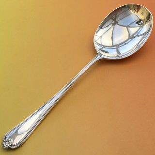 Jesmond Large Fruit Serving Spoon Vintage Cutlery Art Deco Era Silver Plate Epns
