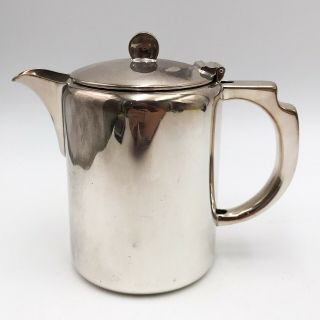 T155: Vintage E.  & Co.  Elkington Plate 1.  5 Pint Teapot