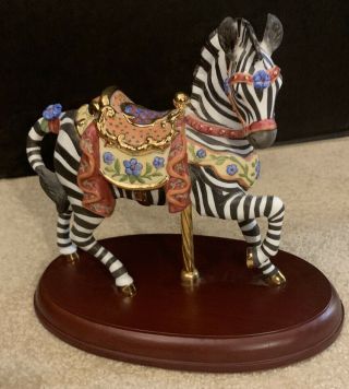 Rare Vintage Lenox Carousel Zebra Collectible Htf Vtg Horse Collectible 2006