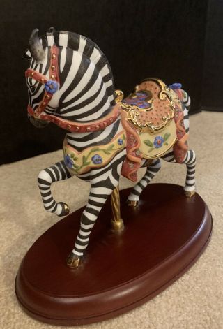 RARE Vintage Lenox Carousel Zebra Collectible HTF VTG Horse Collectible 2006 3