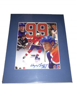 Wayne Gretzky Signed Edmonton Oilers 8x10 Photo - Nhl Autographed Rare - Matted