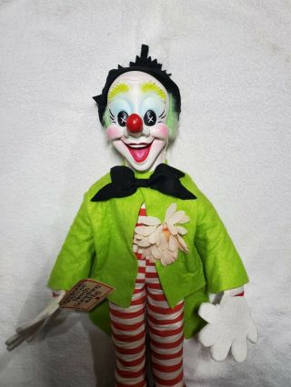 Vintage Rubber Face Rushton Clown RARE 2
